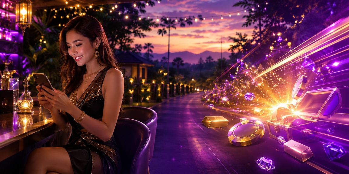 Pemain Malaysia mengakses fungsi VIP dan semak ganjaran melalui telefon pintar